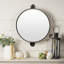 Miroir en métal rond