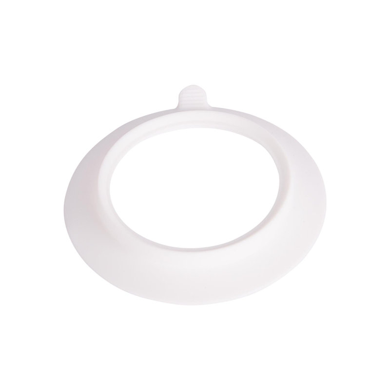 Tiny Dining Children's Bamboo Bowl Suction Cup, White