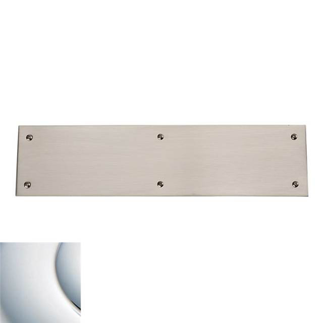 Beveled Edge Push Plate, 3.5" H x 15" W, Bright Chrome