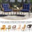 Patio Seat & Back Cushions, 42"×24" Tufted Water-Resistant Outdoor Cushion For Rocking, Dining Chairs-1536258195