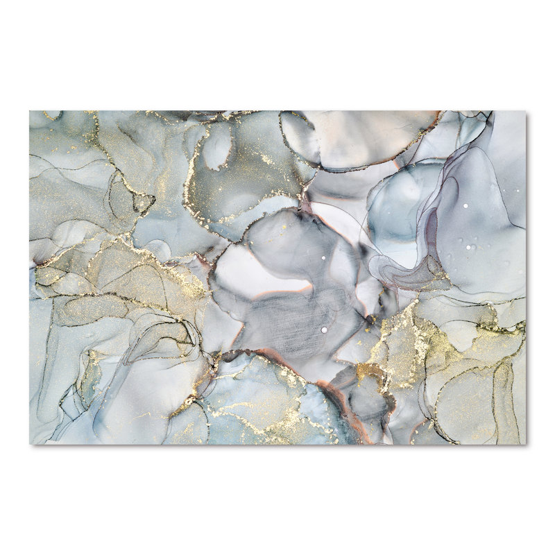 «Gray and Yellow Tender», impression sur toile, Toile tendue, H 40 po x l 60 po x P 1,5 po