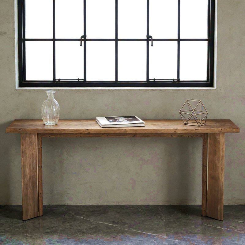 Table de vestibule en bois, console chic, table de canapé, table de vestibule