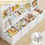 Bibliothèque l 55 "pour enfants avec 4 tiroirs amovibles, organisateur cubique, blanc-313667346