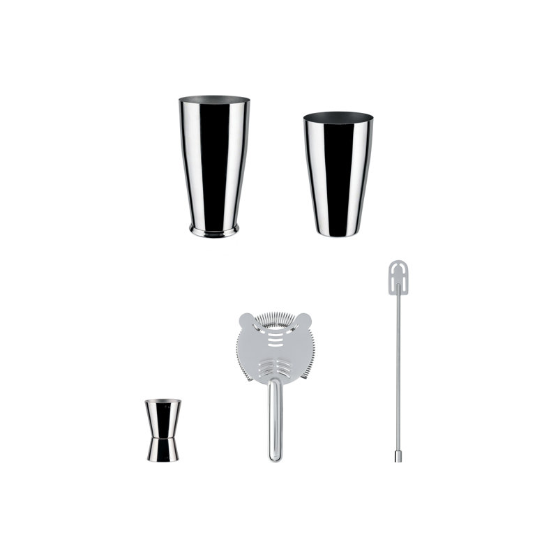 Stainless Steel Bar Tool Set, Mirror Polished