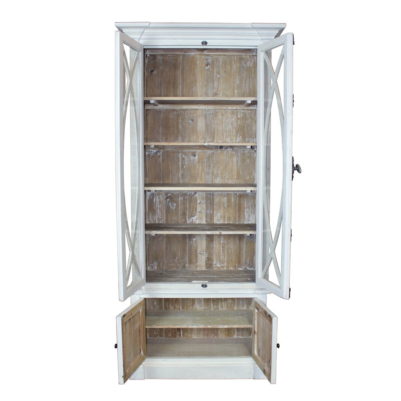 Vaisselier Robicheaux, Blanc / pin blanchi