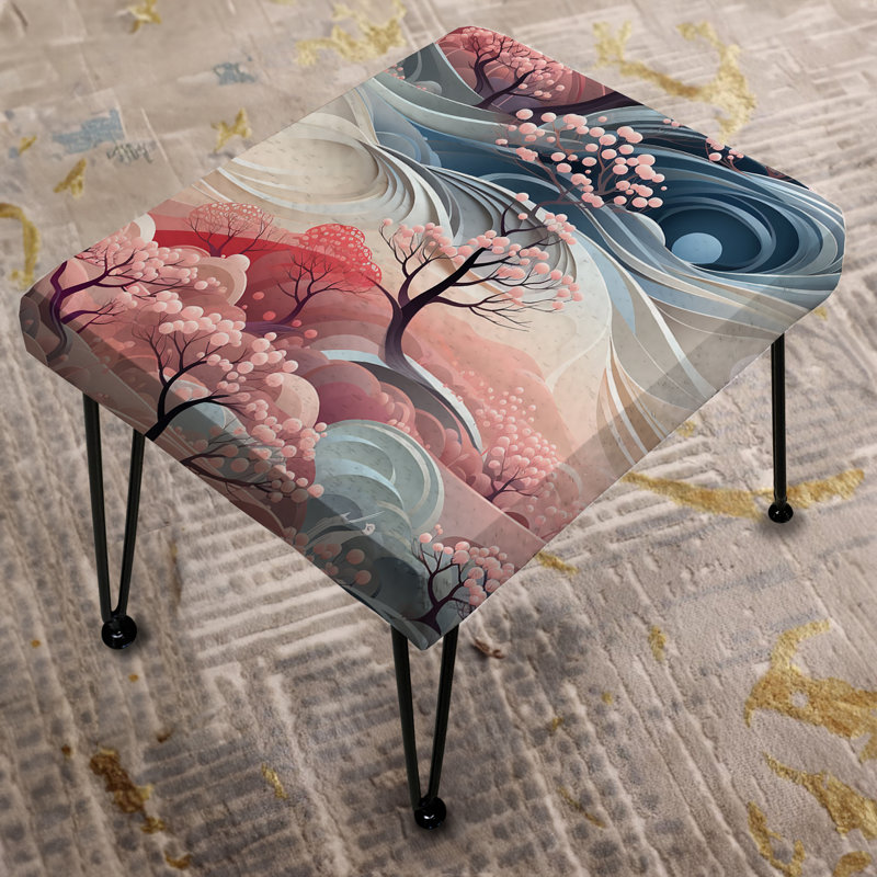 Serene Inner Journey Mediation - Repose-pieds rectangulaire abstrait