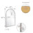 Arched Wall Accent Mirror, Modern Metal Framed Living Room, Bedroom, Bathroom Vanity Mirror-2-Pack Design House, 589960-1563792437-1563792436