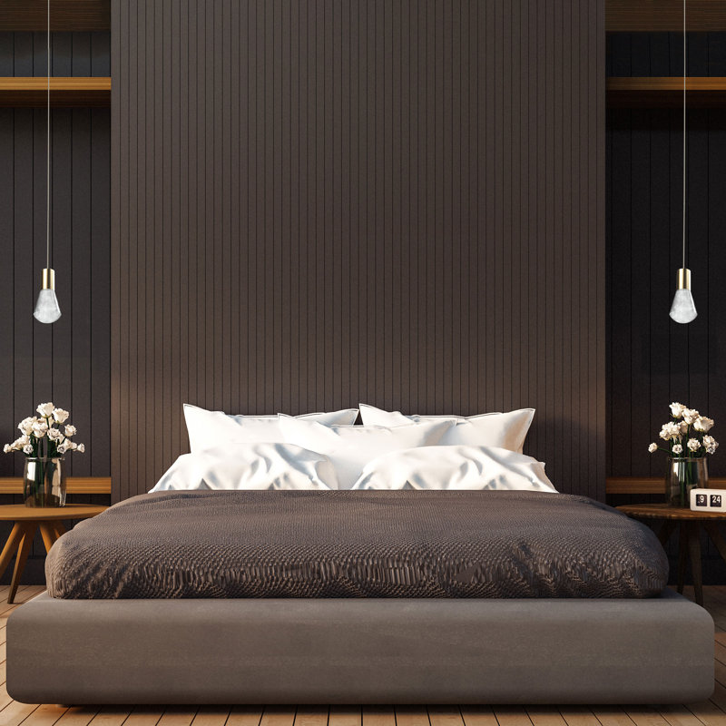 Plum 1 - Light LED Pendant, Aged Brass