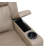 Lugo Camel Leather Aire Power Motion Recliner W/Cup Holder