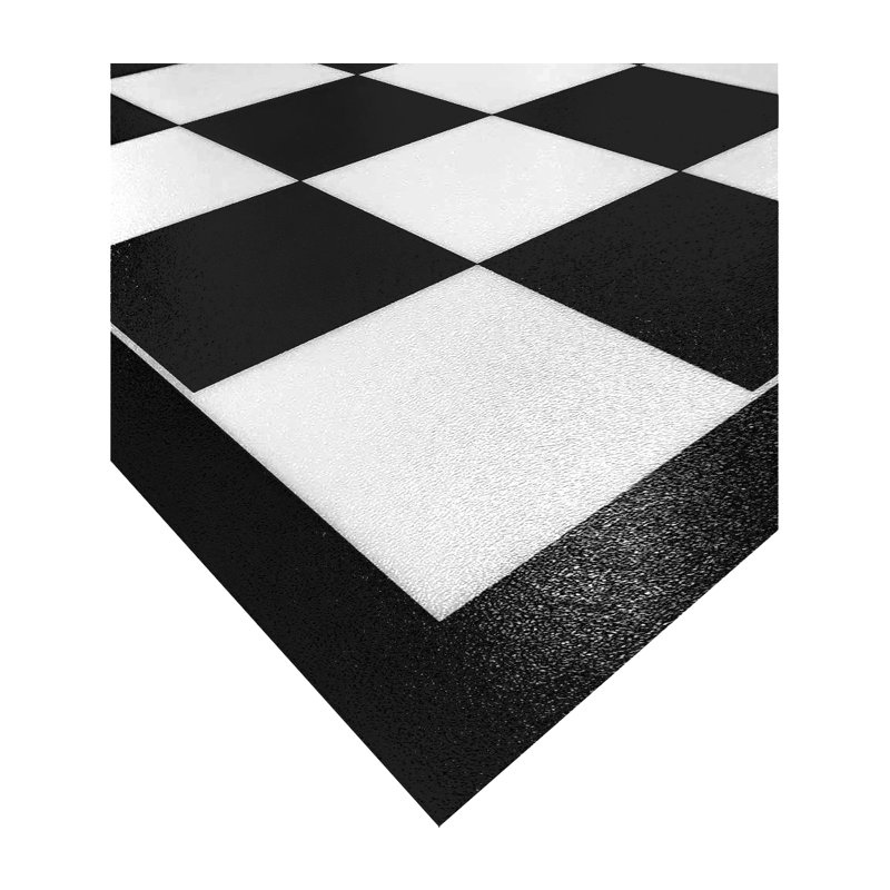Rouleau de plancher de garage imagé, Bordure noire, L 10 pi x l 20 pi