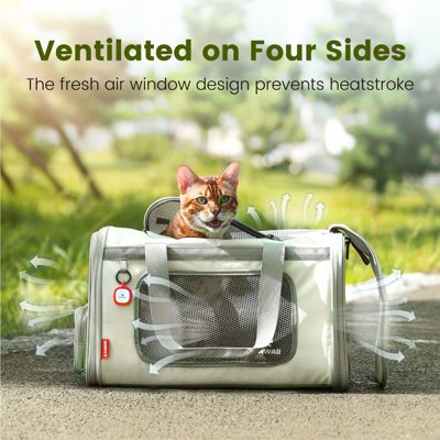 Demethra Plastic Collapsible Pet Carrier