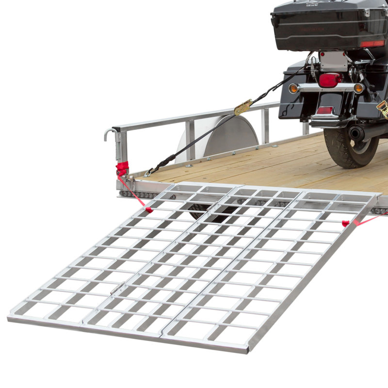 Black Widow Aluminum Tri-Fold Motorcycle Ramp