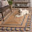 Natural Fiber Handwoven Jute Geometric Indoor Use Only Rug-2119280856-2137850853