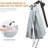 3 Section Laundry Hamper Storage Clothes Basket Foldable Sorter W/aluminum Frame