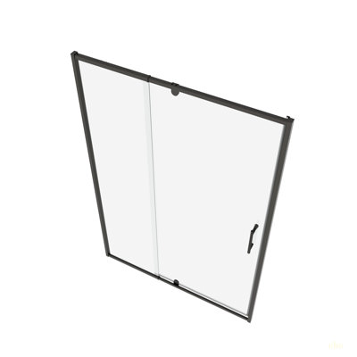 50-54" W X 71" H Piovt Swing Glass Shower Door,Pivot Frame Sliding Shower Door With 1/4"(6Mm) Clear SGCC Tempered Glass, Shower Doors,Reversible Installation