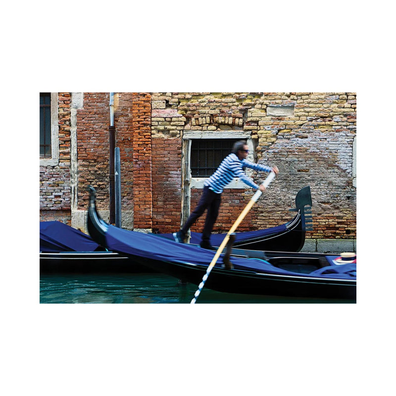 Gondolier by Zoe Schumacher - Wrapped Canvas Print, 30.48 cm H x 45.72 cm W