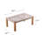 Sarson Rectangular Glass Outdoor Coffee Table , 39.5 " W 23.75 " D