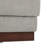 Marlow Contemporary Fabric Upholstered Ottoman with Hexagonal Wood Base-30785968