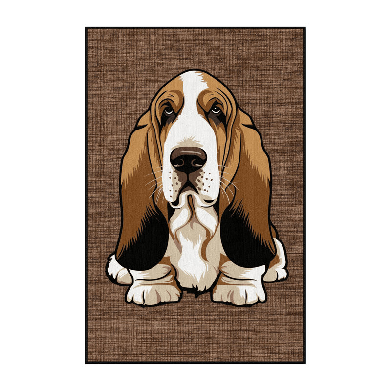  Tapis lavable Basset Hound Dogs, Tapis de couloir 2 pi x 4 pi