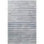 Hand Knotted Striped Area Rug in Blue/Gray