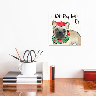 Strike A Paws VI Christmas by Anne Tavoletti - Wrapped Canvas Print