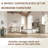 48" W Farmhouse Dressers With 2 Sliding Barn Doors-1170440703