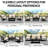 4-Piece Patio Furniture Set with Black Frame and Beige Cushions – Durable Metal Outdoor Conversation Set with Coffee Table for Courtyard, Balcony, and Patio