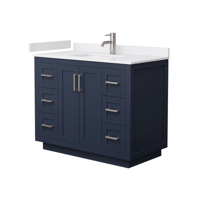 Miranda 42" Freestanding Single Bathroom Vanity with Cultured Marble Top