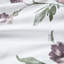 Édredon pour très grand lit avec draps taupe, mauve et taies décoratives mauves