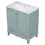 Ensemble de meuble-lavabo sur pied simple 30 po avec plateau en céramique Issachar-259859248-263404651