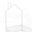 Lit plateforme simple en métal sans sommier et garde-corps robuste-273819960