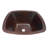 15" Square Copper Bathroom Sink