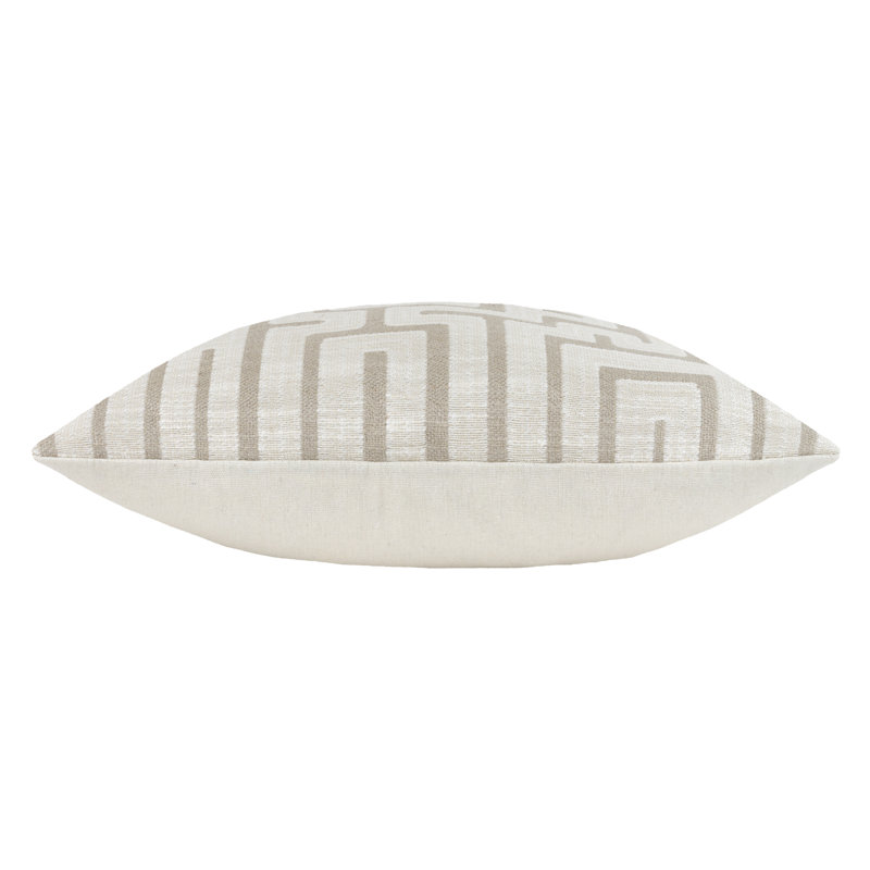Avemaria Geometric Square Cushion Cover, Ecru