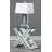 Bonnie X-base Rectangle Glass Top End Table