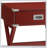 Babs Red Finish Accent Table-1586259400