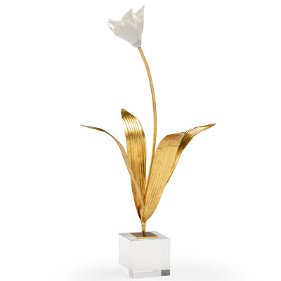 Sculpture tulipe sur pied