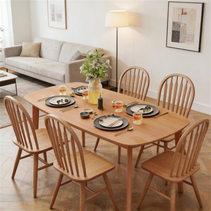 Nordic Style Rectangular Kitchen Table