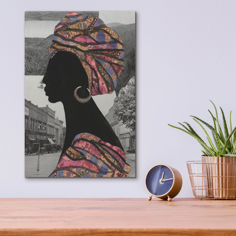 «Timeless Elegance 1» par Coco Good, art mural en verre acrylique, H 16 po x l 12 po x P 0,13 po