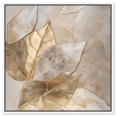 Golden Boughs Canvas Elegant Nature Art by Art Remedy