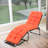 Set of 4 73'' Lounge Chaise Cushion Padded Recliner Cushion Red-Orange-846649222-846649211