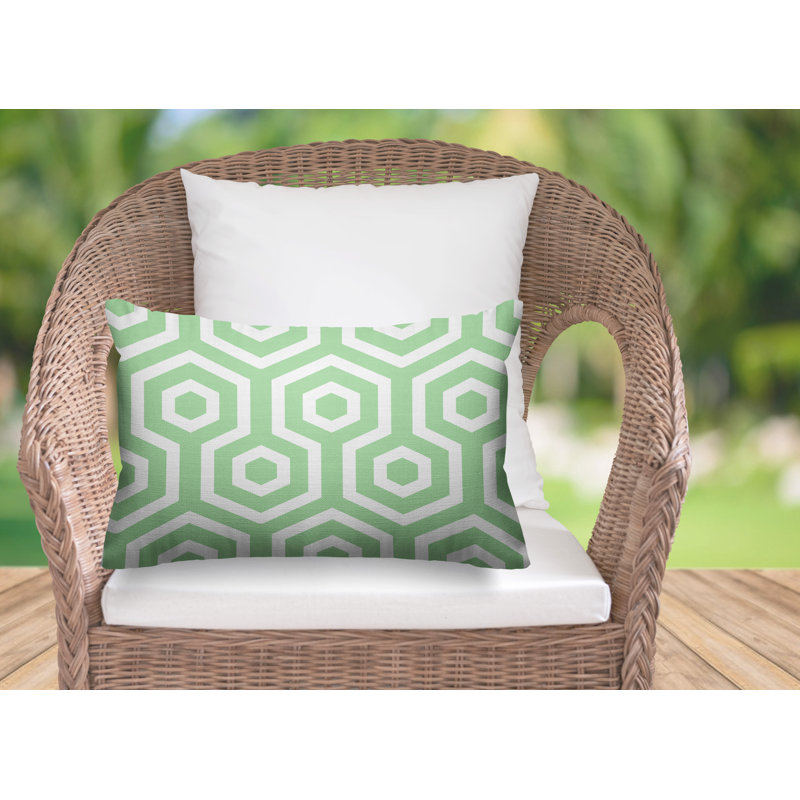Housse et insert de coussin rectangulaire pour l'extérieur Hilton, Menthe