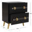 Table de chevet 2 tiroirs Morecambe