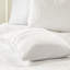 Courtepointe double / grand réversible à bords festonnés, 1 et 2 taies décoratives, surface en microfibre, intérieur, lavable en machine, blanc, 3 pièces de style campagnard double / grand, avec bords, rembourrage en coton à 90%, facile à désinfecter,