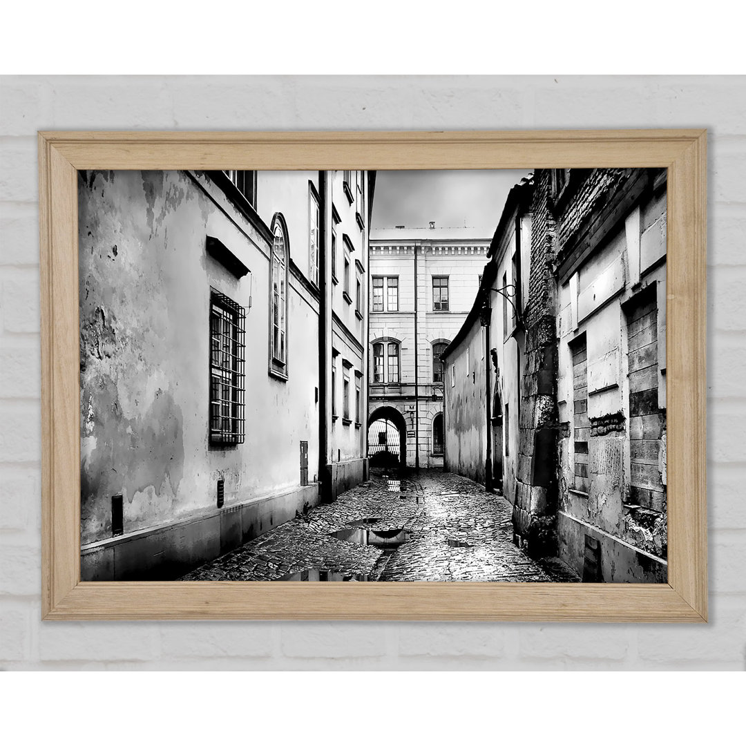 Venice Streets B N W - Einzelne Bilderrahmen Kunstdrucke