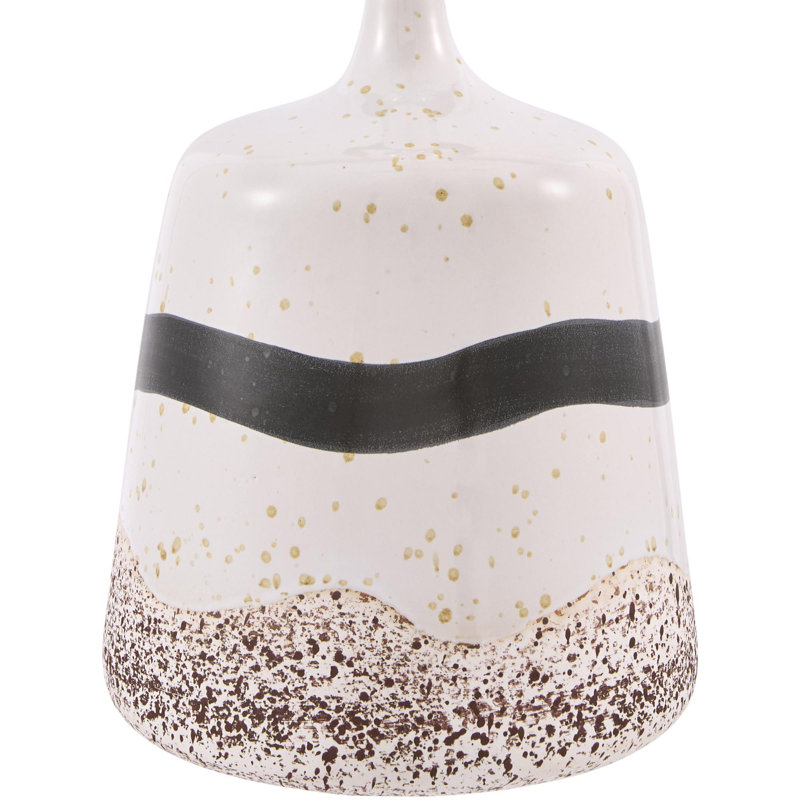 Lampe de table Markiesha, Crème / brun