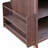 41" Outdoor Grill Cart with Stainless Steel Top, Drop Leaf, Solid Fir Wood Storage Cabinet & Lockable Wheels, Kitchen Cart, Walnut-1664305262-1668073361