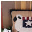  Coussin décoratif réversible en laine multicolore