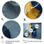 «Abstract Geode Blue IV», reproduction sur toile-86806787-86806780