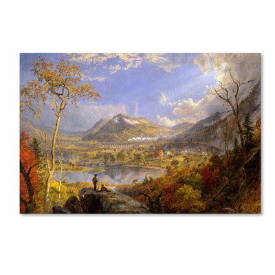 « starrucca viaduct pennsylvanie », reproduction sur toile tendue