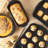 Oster Teston Platinum Collection 5 Piece Nonstick Carbon Steel Bakeware Set in Matte Black